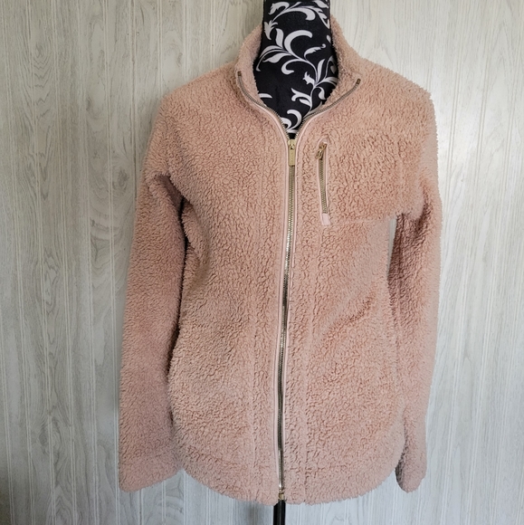 Calvin Klein Size M Zipup Pink Sweater Jacket !! - Picture 1 of 14